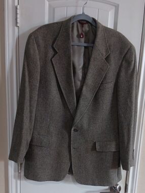 Hart Schaffner Marx Vintage Tweed Blazer Action Back Dillard’s [43R]